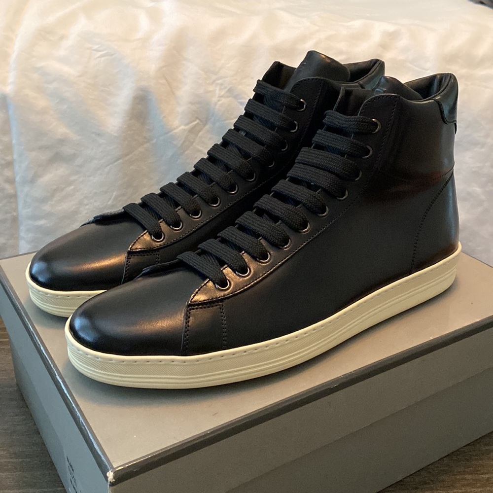 Tom Ford Limited First Edition Leather High Top Sneakers